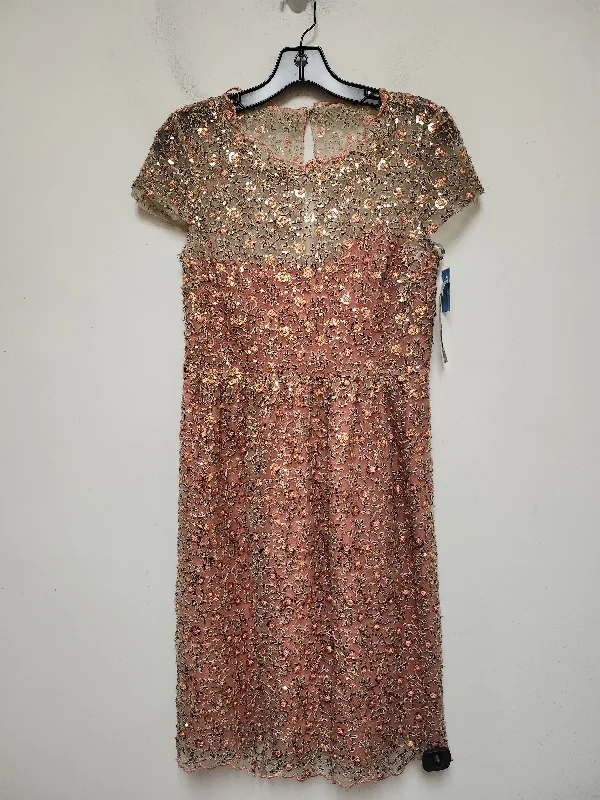 Dress Casual Short By Clothes Mentor In Gold & Pink, Size: S