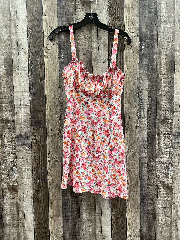 Floral Print Dress Casual Short Trixxi, Size L