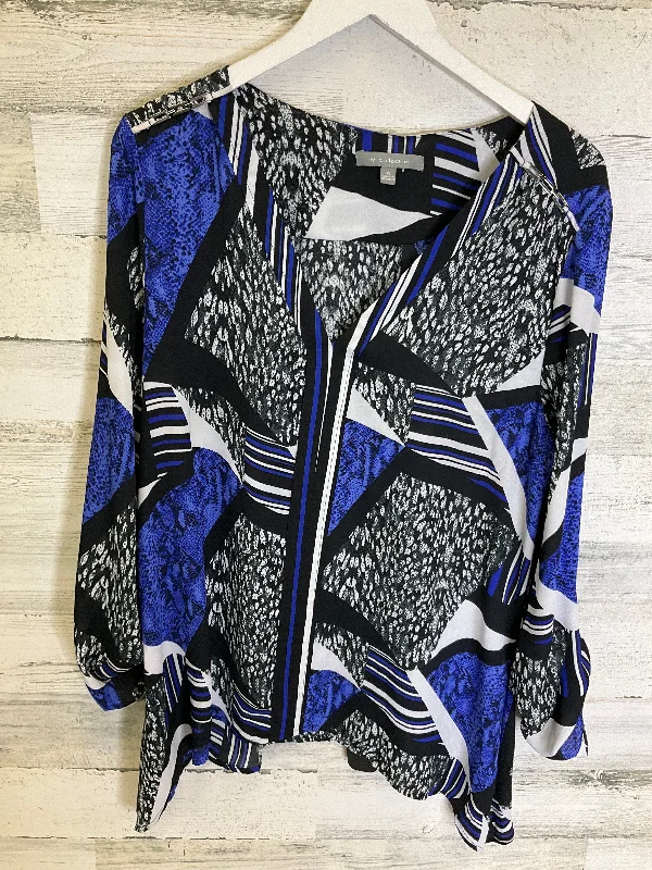 Blue Dress Casual Midi Ny Collection, Size Xl