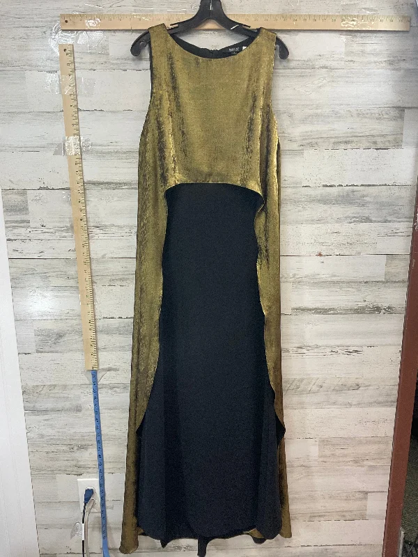 Gold Dress Party Long Badgley Mischka, Size M