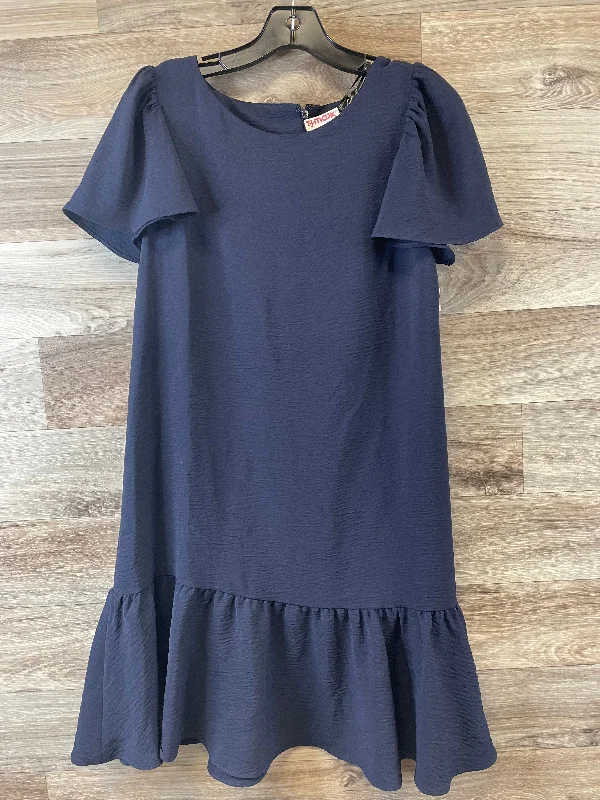 Navy Dress Casual Midi Dkny, Size M