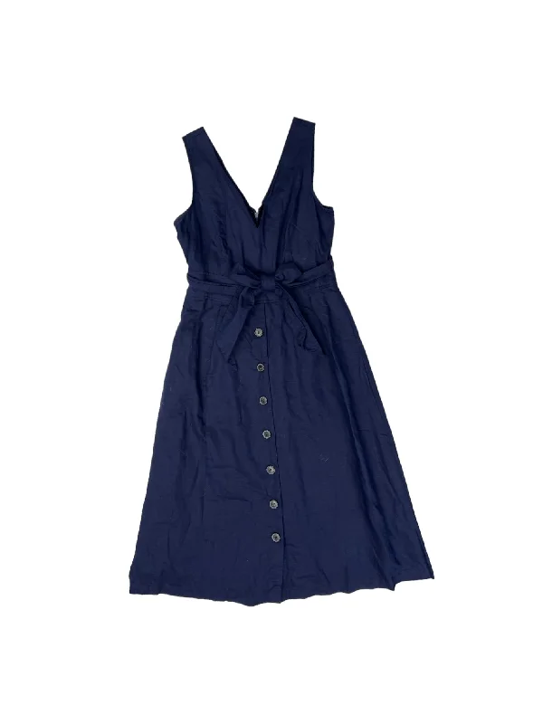 Navy Dress Casual Midi Gap, Size 4