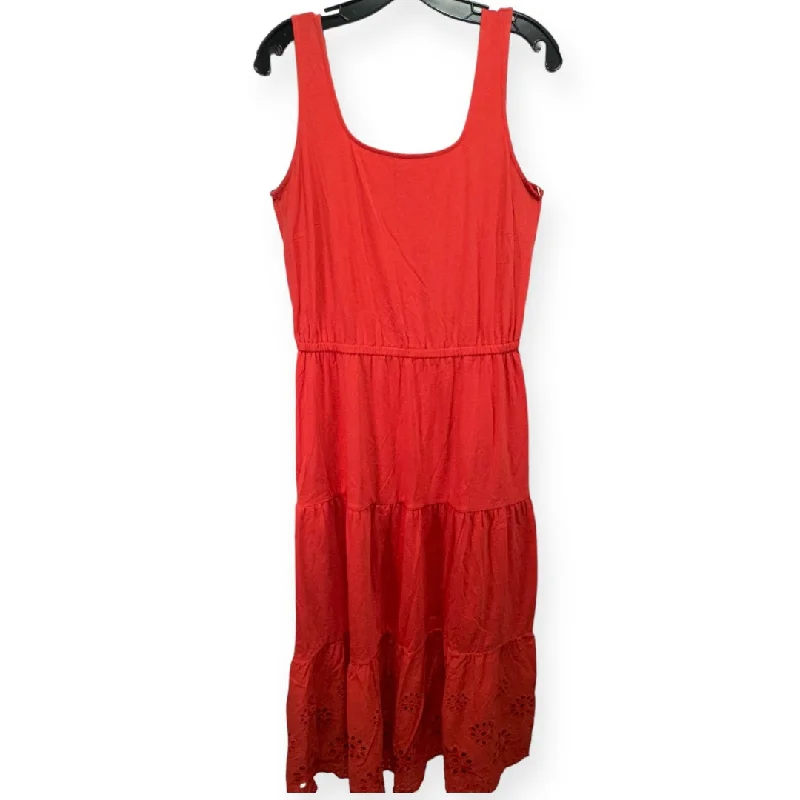 Red Dress Casual Maxi Talbots, Size S