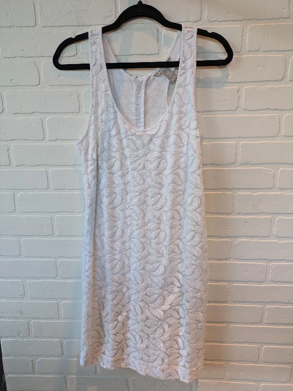 White Dress Casual Midi Banana Republic, Size S