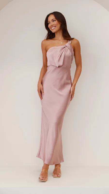 Greta Maxi Dress - Dusty Pink