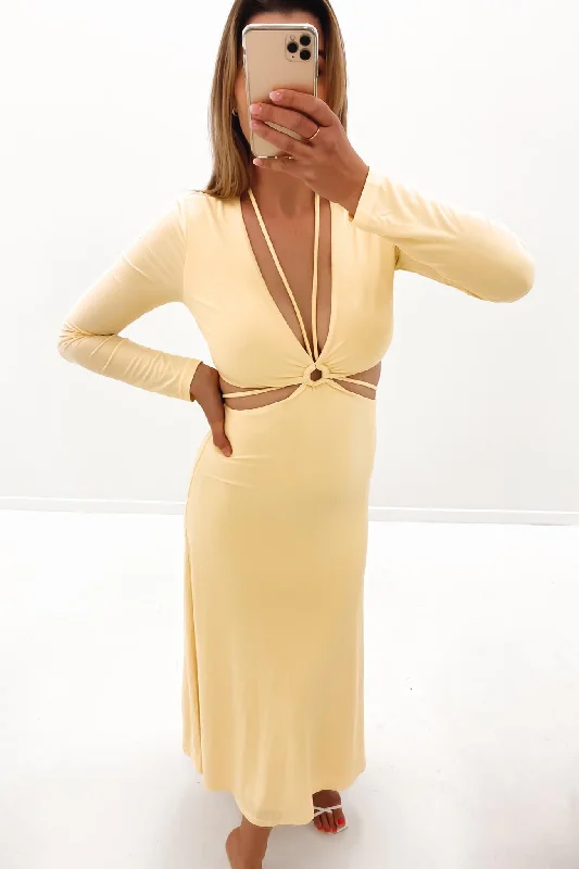 Starling Maxi Dress Lemon